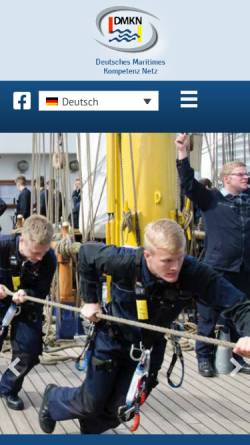 Vorschau der mobilen Webseite dmkn.de, Deutsches Maritimes Kompetenz Netz (DMKN)