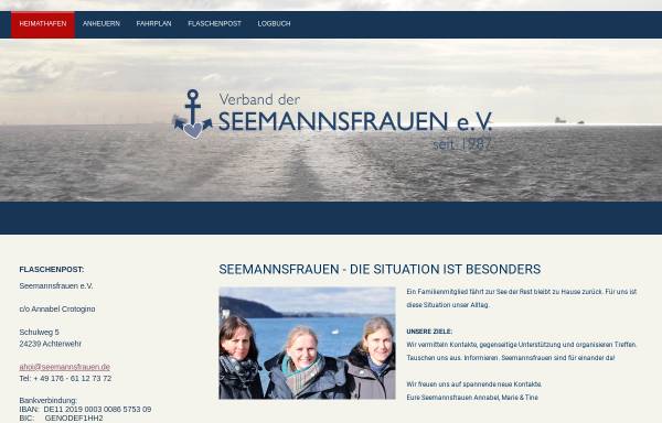 Vorschau von www.seemannsfrauen.de, Verband der Seemannsfrauen e.V.