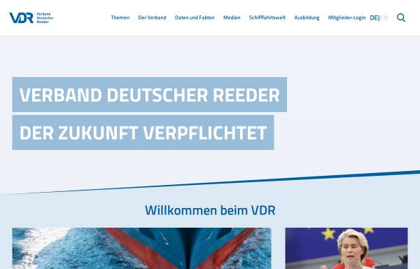Vorschau von www.reederverband.de, Verband Deutscher Reeder (VDR)