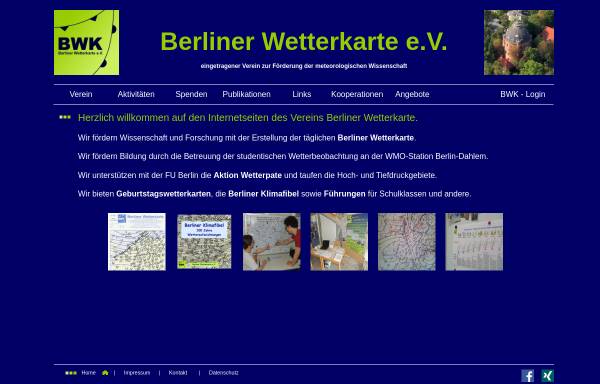Vorschau von www.berliner-wetterkarte.de, Berliner Wetterkarte e.V.