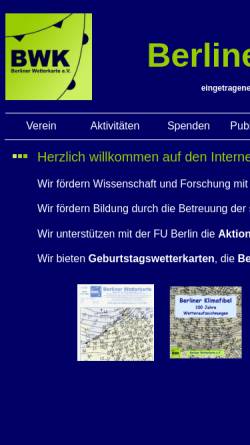 Vorschau der mobilen Webseite www.berliner-wetterkarte.de, Berliner Wetterkarte e.V.
