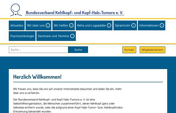Vorschau von www.kehlkopfoperiert-bv.de, Bundesverband der Kehlkopflosen und Kehlkopfoperierten e. V.