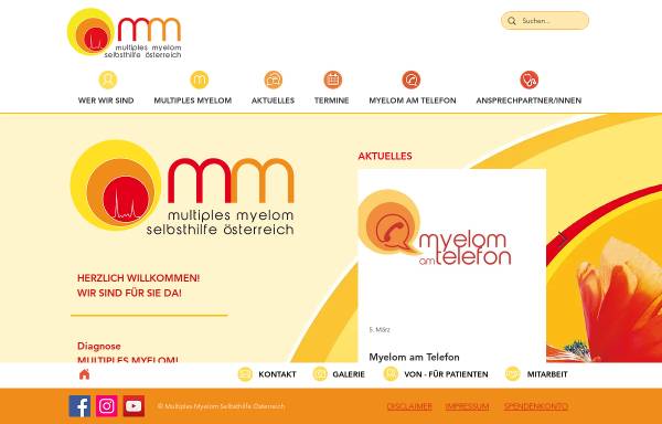Vorschau von www.multiplesmyelom.at, Multiples Myelom Selbsthilfe Österreich