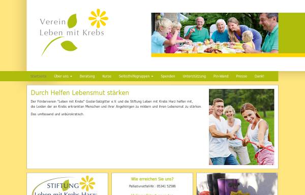 Vorschau von www.leben-mit-krebs-goslar.de, Verein Leben mit Krebs e.V. Goslar