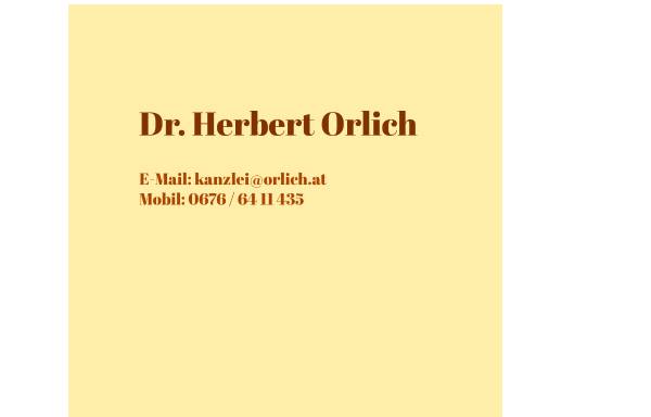 Vorschau von www.orlich.at, Rechtsanwalt Dr. Herbert Orlich