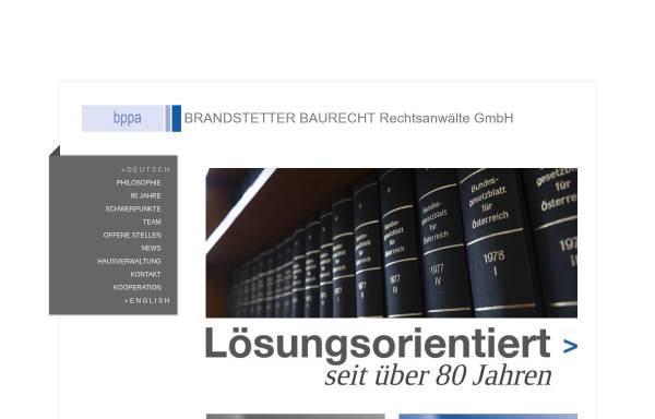 Vorschau von www.bppa.at, Rechtsanwälte Brandstetter - Pritz & Partner