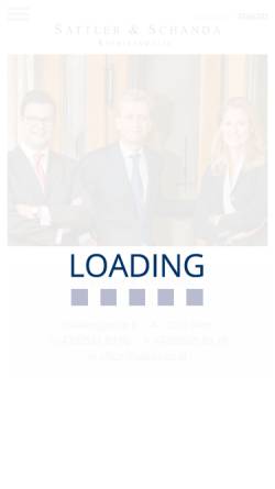 Vorschau der mobilen Webseite sattler.co.at, Rechtsanwälte Sattler & Schanda