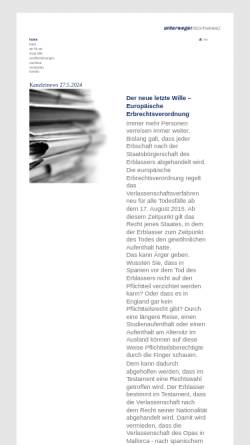 Vorschau der mobilen Webseite www.unterweger.co.at, Rechtsanwälte Unterweger & Einwallner