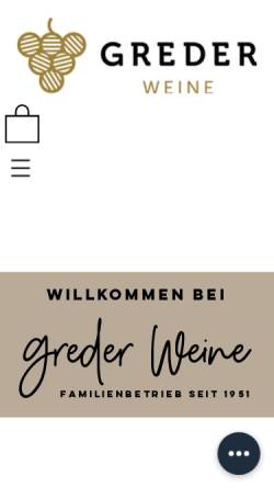 Vorschau der mobilen Webseite www.grederweine.ch, Franz Greder Weinkellerei Selzach