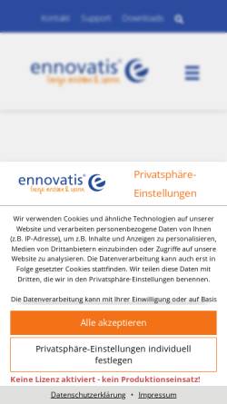 Vorschau der mobilen Webseite www.ennovatis.de, Ennovatis GmbH