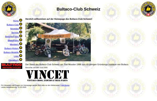 Vorschau von www.bultaco-club.ch, Bultaco-Club Schweiz