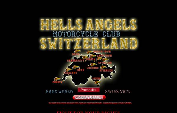 Vorschau von www.hellsangels.ch, Hells Angels MC Switzerland