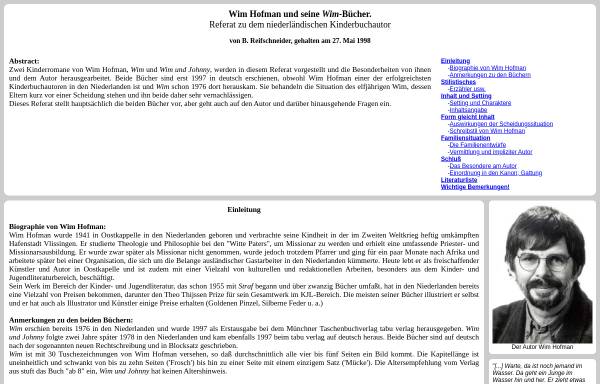 Vorschau von www.nolovelost.com, Wim Hofman und seine Wim-Bücher