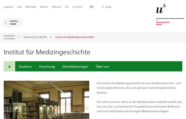 Medizinhistorisches Institut der Universität Bern