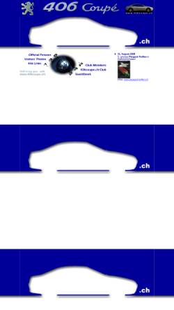 Vorschau der mobilen Webseite www.406coupe.ch, Bubble's Peugeot 406 Coupé Page