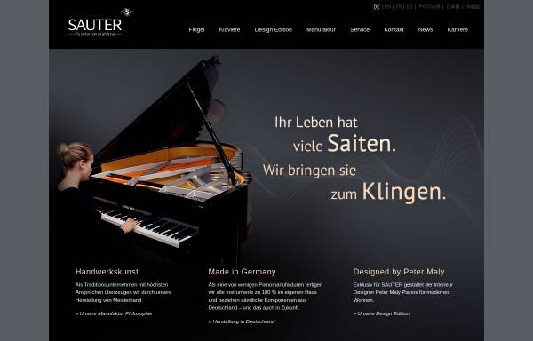 Vorschau von www.sauter-pianos.de, Sauter