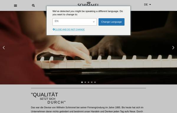 Vorschau von www.schimmel-piano.de, Schimmel