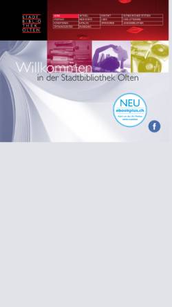 Vorschau der mobilen Webseite www.bibliothekolten.ch, Stadtbibliothek Olten
