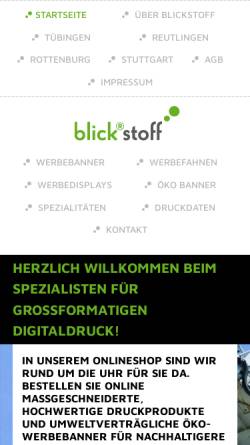 Vorschau der mobilen Webseite www.blickstoff.de, Thomas Eisner