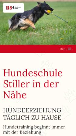 Vorschau der mobilen Webseite www.hundeschule-stiller.de, Hundeschule Stiller