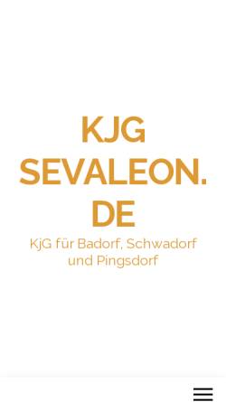 Vorschau der mobilen Webseite www.kjgsevaleon.de, KJG Sevaleon