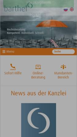 Vorschau der mobilen Webseite www.carlbarthel.de, Barthel, Carl Alexander