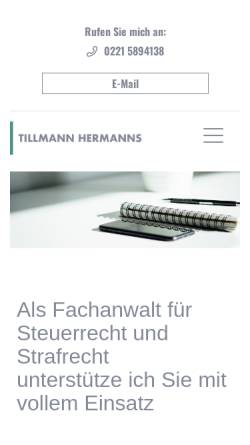 Vorschau der mobilen Webseite www.till-hermanns.de, Hermanns, Tillmann