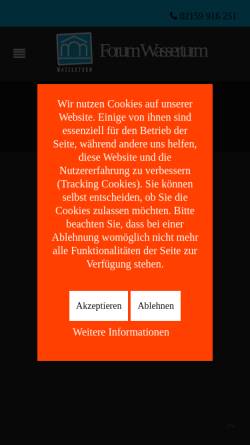 Vorschau der mobilen Webseite www.wasserturm-meerbusch.de, Forum Wasserturm