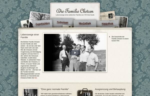Vorschau von www.chotzen.de, Jüdisches Leben in Deutschland 1914 - 2006
