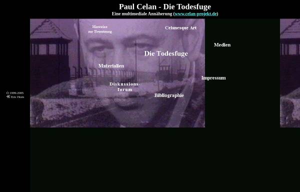 Vorschau von www.celan-projekt.de, Paul Celan - Die Todesfuge