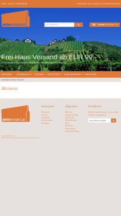 Vorschau der mobilen Webseite www.weinversand.at, Wieser & Co KEG