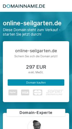 Vorschau der mobilen Webseite www.online-seilgarten.de, onLINE Seilgarten