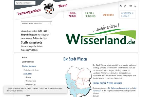 Vorschau von www.stadt-wissen.de, Stadt Wissen