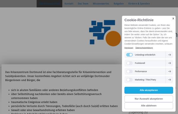 Vorschau von www.krisenzentrum-dortmund.de, Krisenzentrum Dortmund