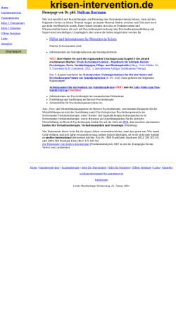 Vorschau der mobilen Webseite www.krisen-intervention.de, Suizidprophylaxe