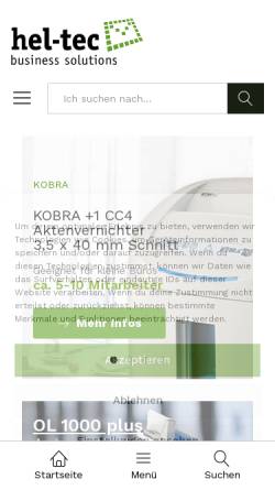 Vorschau der mobilen Webseite hefter-nord.de, Hefter Systemform Werksvertretung e. K.