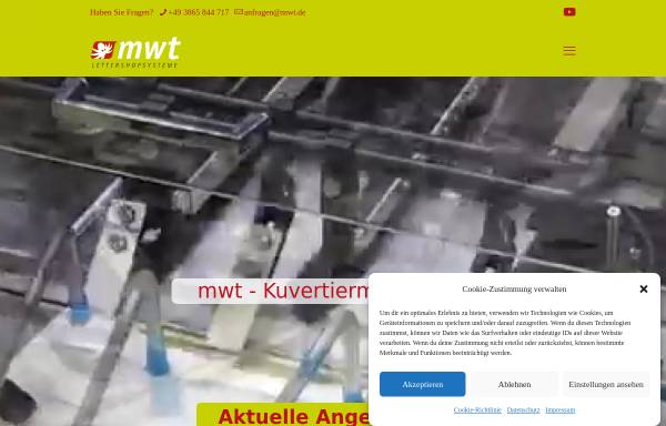 Vorschau von mwt.de, MWT Handel und Service GmbH