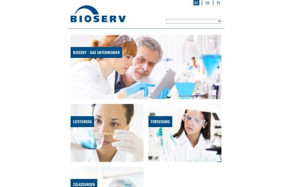 Vorschau von www.bioserv.de, Bioserv AG