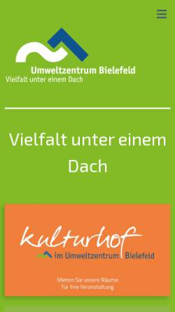 Vorschau der mobilen Webseite umweltzentrum-bielefeld.de, Umweltzentrum e.V. (UWZ)