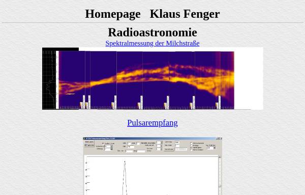Vorschau von www.klaus.fengers.de, Radioastronomie by Klaus Fenger