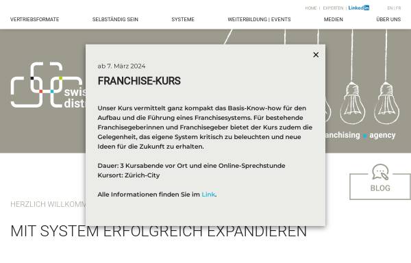 Vorschau von www.franchiseverband.ch, SFV - Schweizer Franchiseverband