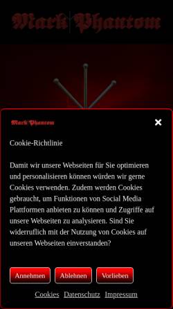 Vorschau der mobilen Webseite www.markphantom.de, Phantom, Mark