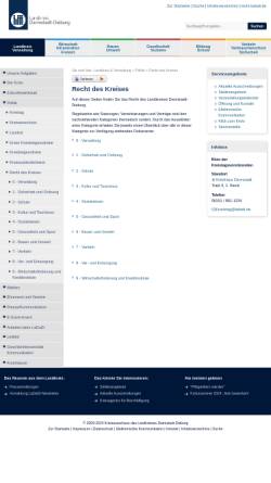 Vorschau der mobilen Webseite recht.ladadi.de, Kommunales Recht im Landkreis Darmstadt-Dieburg