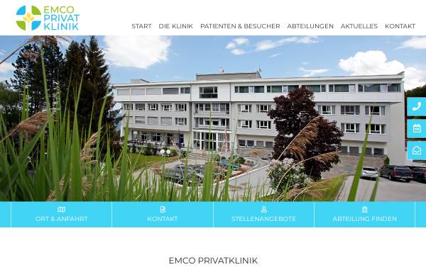 Vorschau von www.emco-klinik.at, Emco Privatklinik Bad Dürrnberg