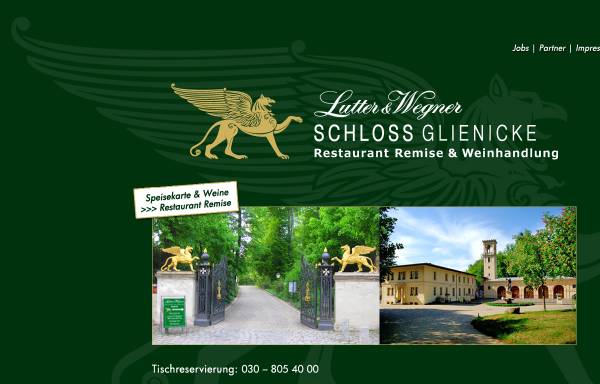 Vorschau von www.schloss-glienicke.de, Schloß Glienicke Remise