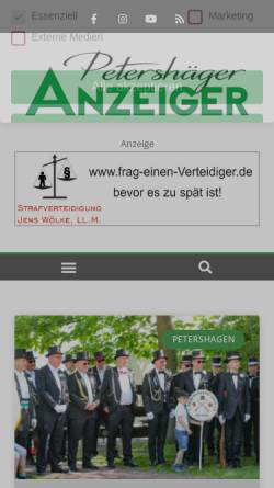 Vorschau der mobilen Webseite www.bergrutsch-steinbergen.de, Bergrutsch Steinbergen
