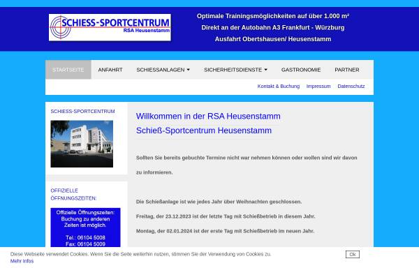 Vorschau von www.schiess-sportcentrum-heusenstamm.de, Schieß-Sportcentrum Heusenstamm