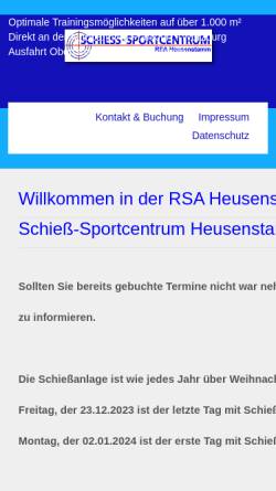 Vorschau der mobilen Webseite www.schiess-sportcentrum-heusenstamm.de, Schieß-Sportcentrum Heusenstamm