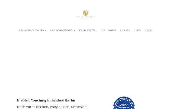 Vorschau von www.coaching-individual-berlin.de, Coaching Individual Berlin - Anette Schirmer-Rusch und Partner