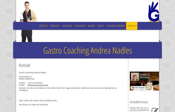 Vorschau von www.gastrocoaching.de, Gastrocoaching - Andrea Nadles